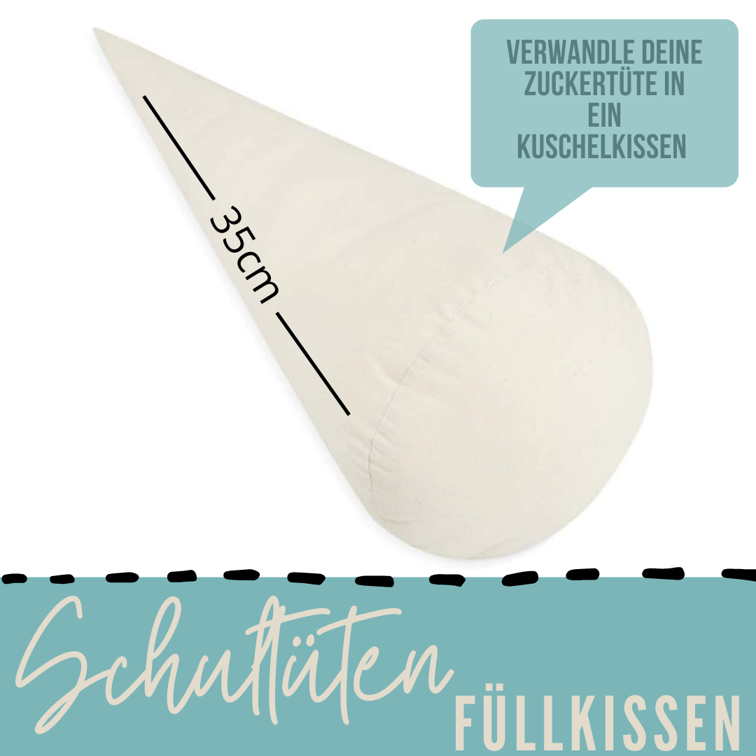 Kissen Inlett | Füllkissen für Schultüte | 70cm o. 35cm | Zuckertütenkissen