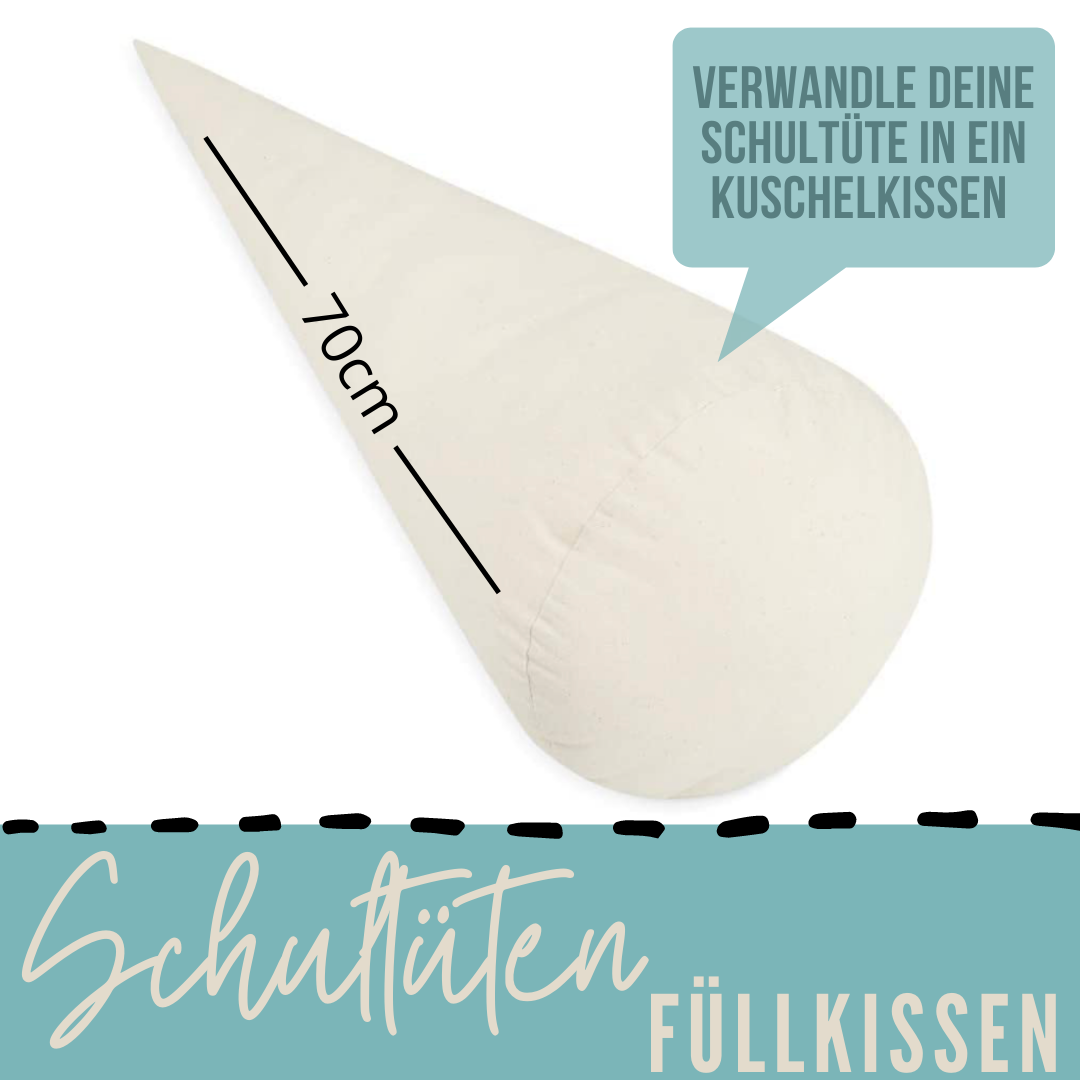 Kissen Inlett | Füllkissen für Schultüte | 70cm o. 35cm | Zuckertütenkissen