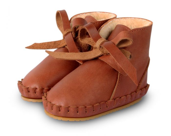 Donsje Baby Schuhe PINA CLASSIC LINING Cognac