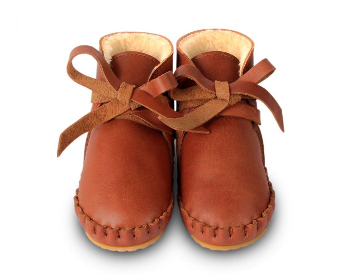 Donsje Baby Schuhe PINA CLASSIC LINING Cognac