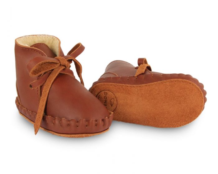 Donsje Baby Schuhe PINA CLASSIC LINING Cognac